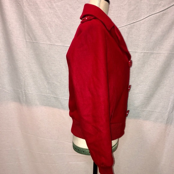 Red Todd Smith Wool Jacket. - Picture 2 of 5